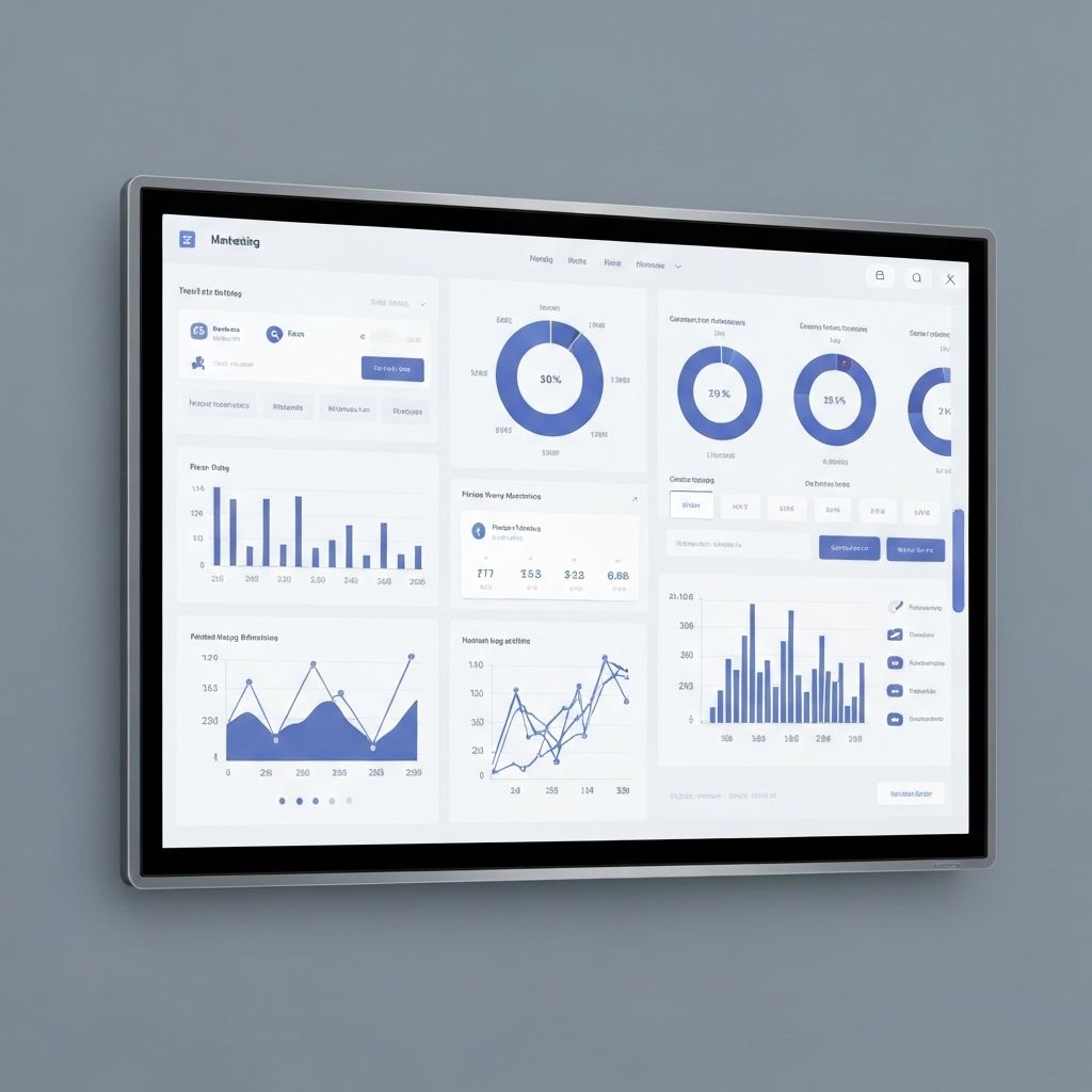 Growth dashboard showing performance trends